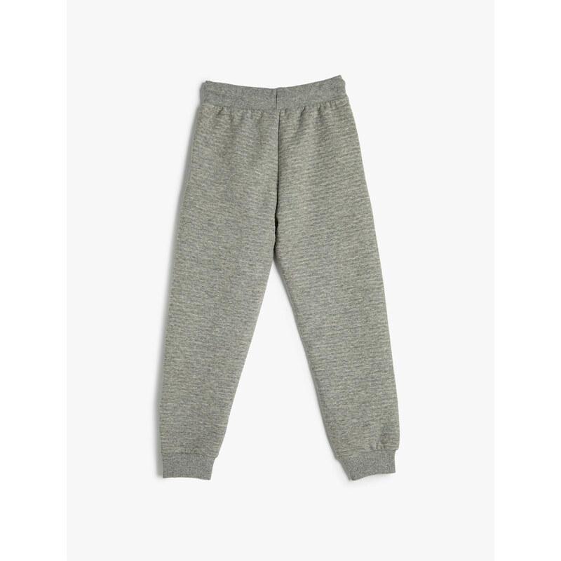 Koton Basic Jogger Sweatpants with Tie Waist, Pockets.