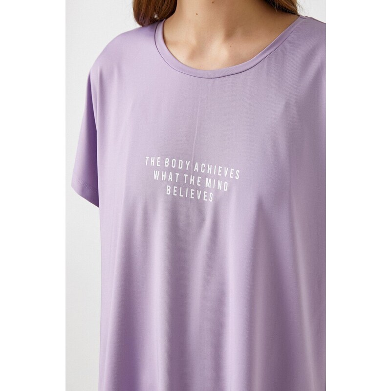 Koton 2cm 1205kk Women's T-shirt Lilac