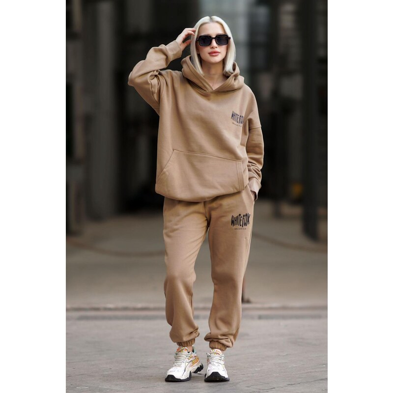 Madmext Women's Mink Hooded Tracksuit