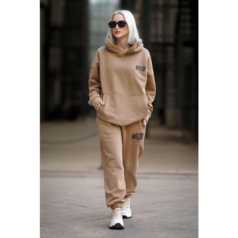 Madmext Women's Mink Hooded Tracksuit