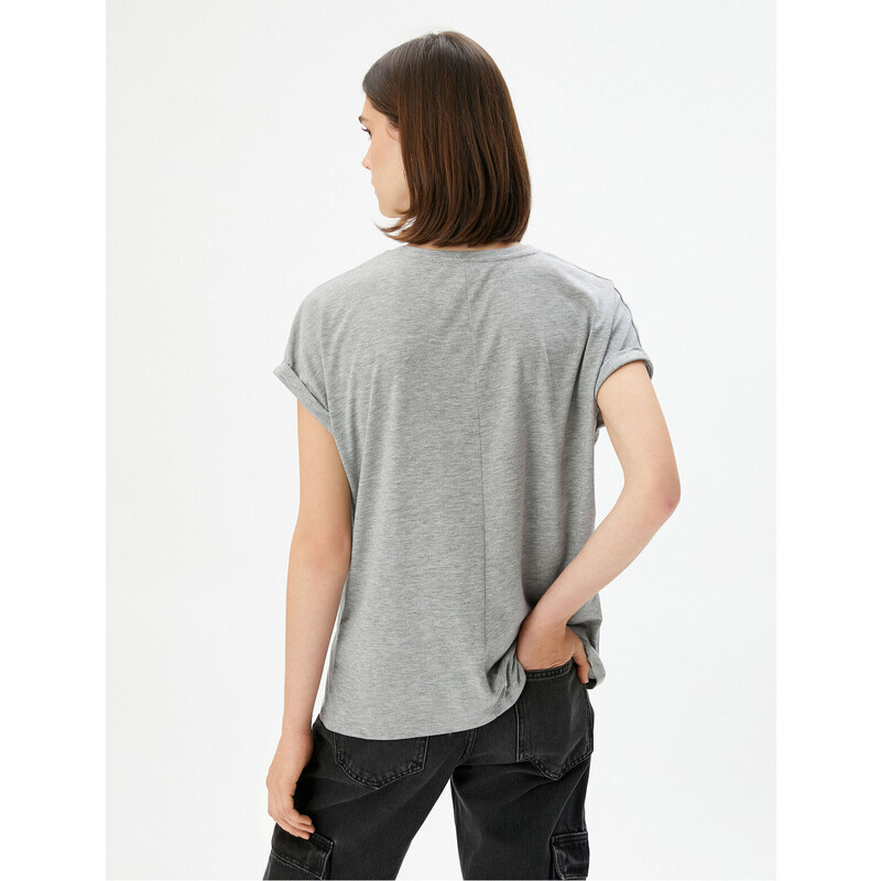 Koton Printed T-Shirt Short Sleeve Crew Neck Regular Fit