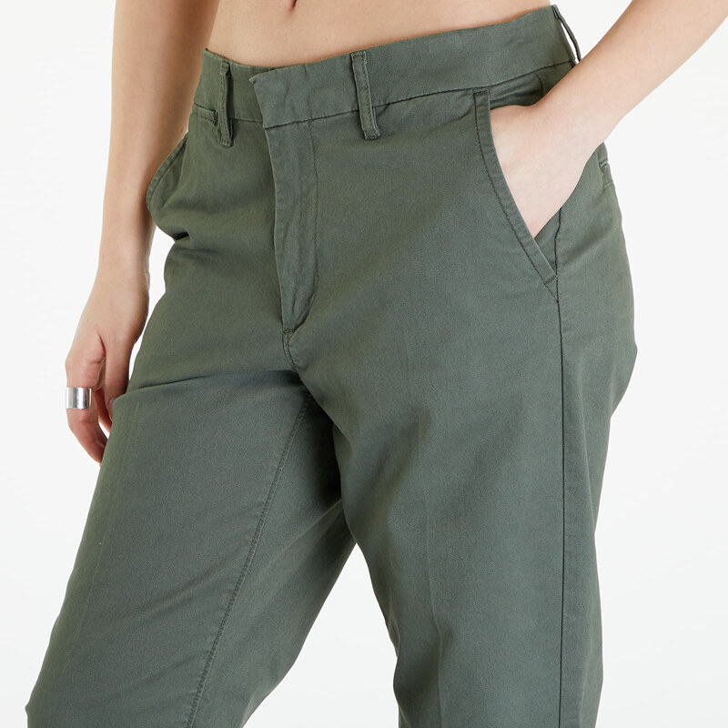 Dámské plátěné kalhoty Levi's Essential Chino Pants Thyme