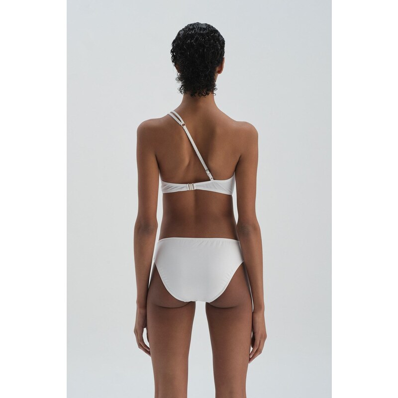 Dagi White Normal Waist Bikini Bottom