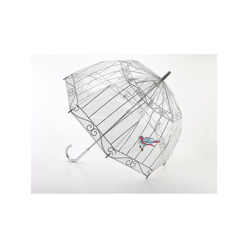 Fulton London Průhledný deštník FULTON - PTAČÍ KLEC
