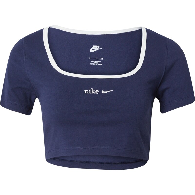 Nike Sportswear Tričko námořnická modř / bílá