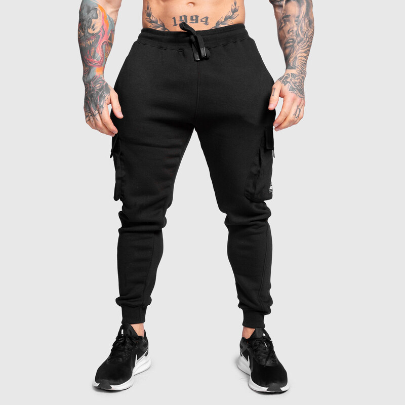 Pánské tepláky Iron Aesthetics Cargo Joggers, černé