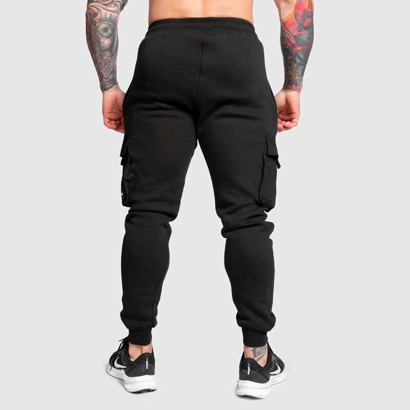 Pánské tepláky Iron Aesthetics Cargo Joggers, černé