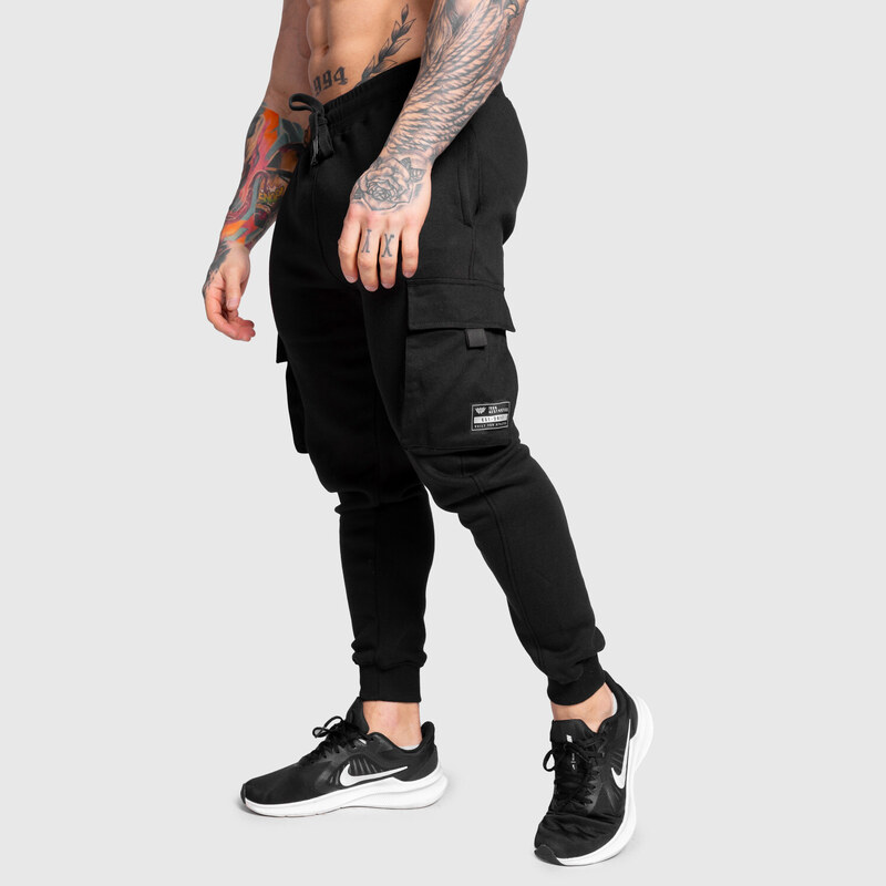 Pánské tepláky Iron Aesthetics Cargo Joggers, černé