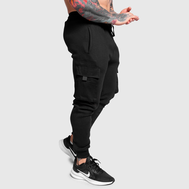 Pánské tepláky Iron Aesthetics Cargo Joggers, černé