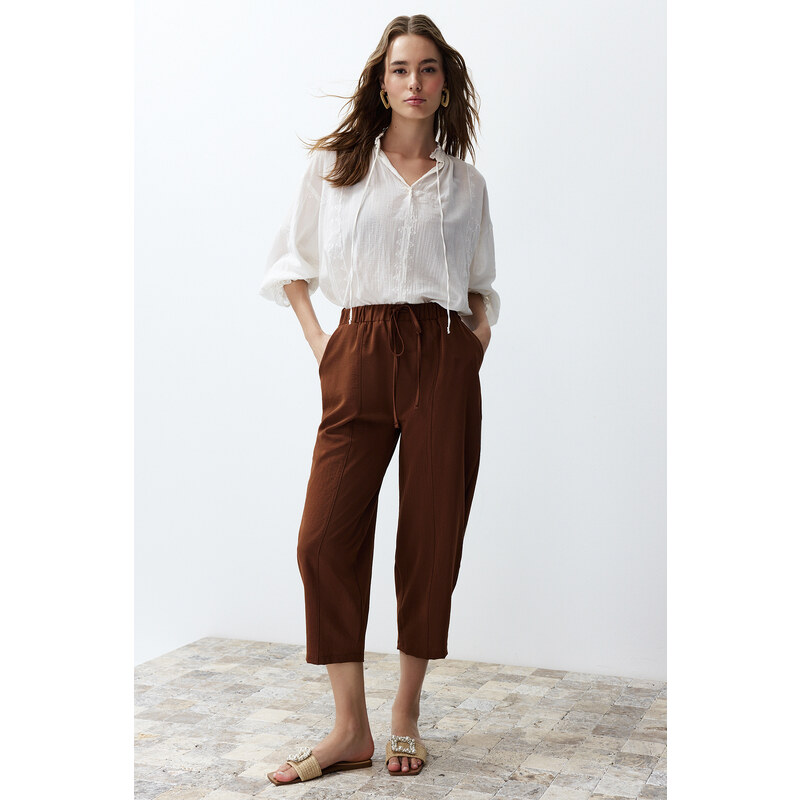 Trendyol Brown Harem/Shalwar Aerobin Trousers