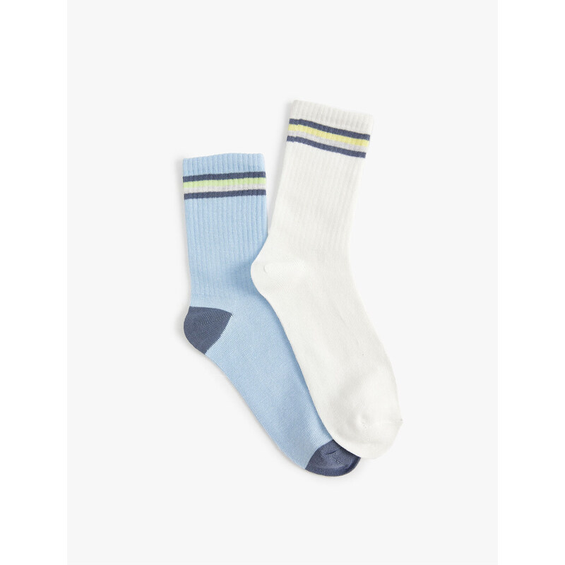 Koton Set of 2 Socks Cotton Printed