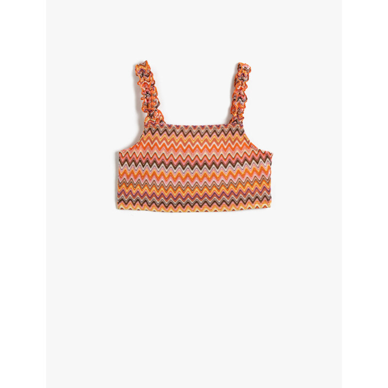 Koton Crop Top Strap Gipe Detail