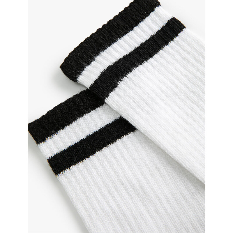 Koton Stripe Patterned College Socks