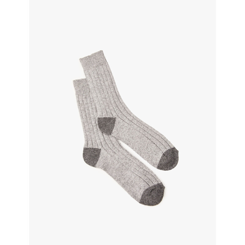 Koton Socket Socks Thick Textured Wool Blend