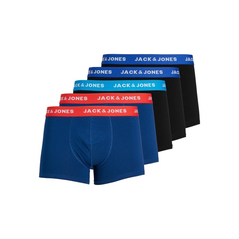 JACK & JONES Boxerky Lee modrá / azurová / ohnivá červená /