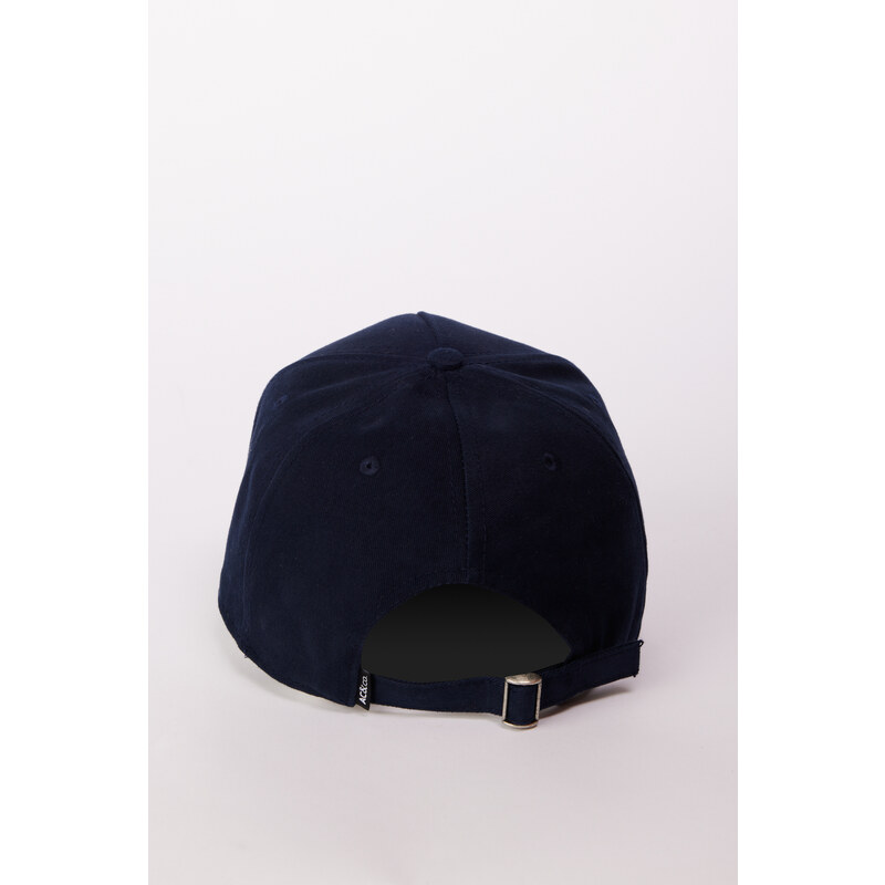 AC&Co / Altınyıldız Classics Men's Navy Blue 100% Cotton Hat with Replaceable Stickers