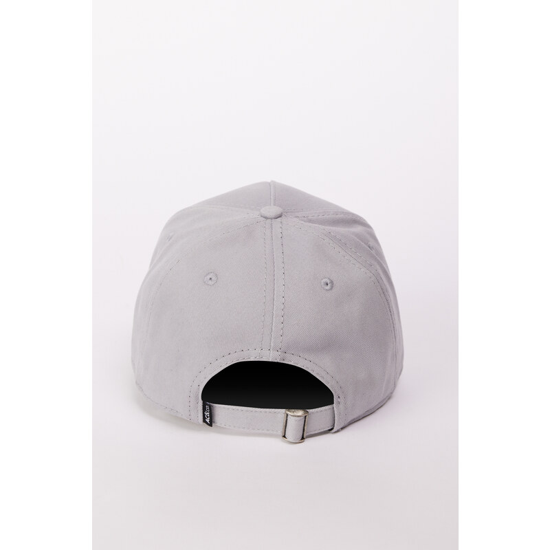 AC&Co / Altınyıldız Classics Men's Gray 100% Cotton Hat with Replaceable Stickers