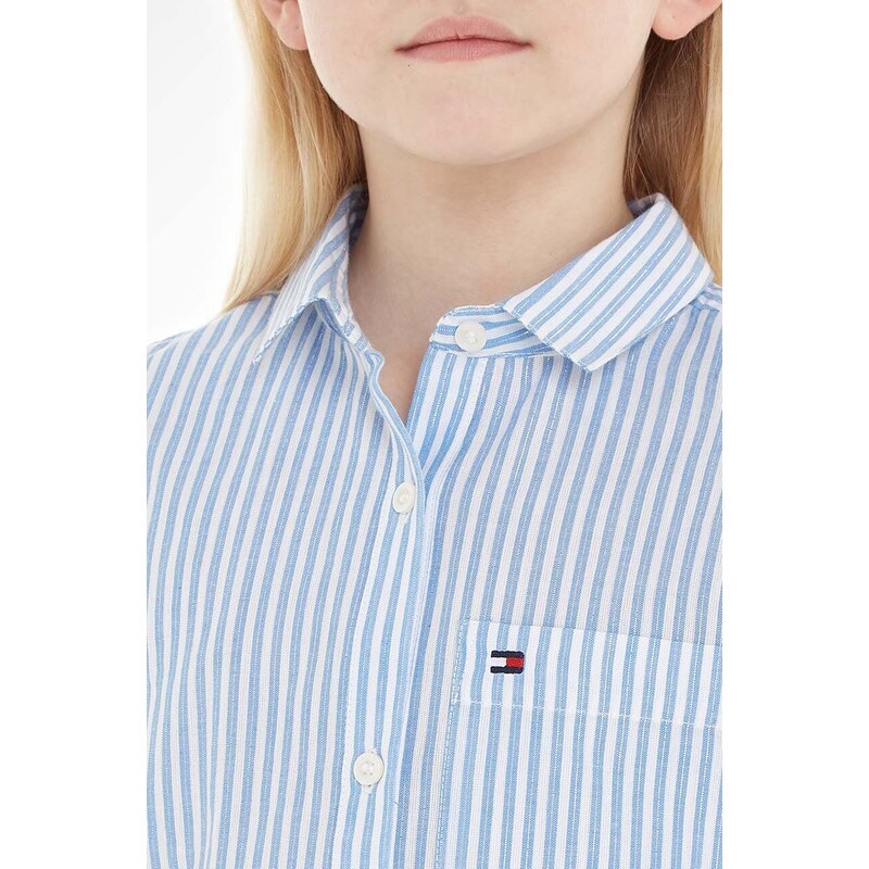 Dětská košile Tommy Hilfiger tmavomodrá barva