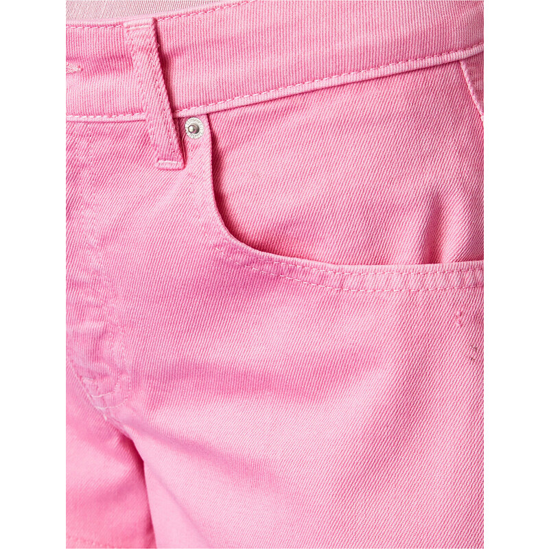 Koton Mini Denim Shorts With Pocket Destroyed