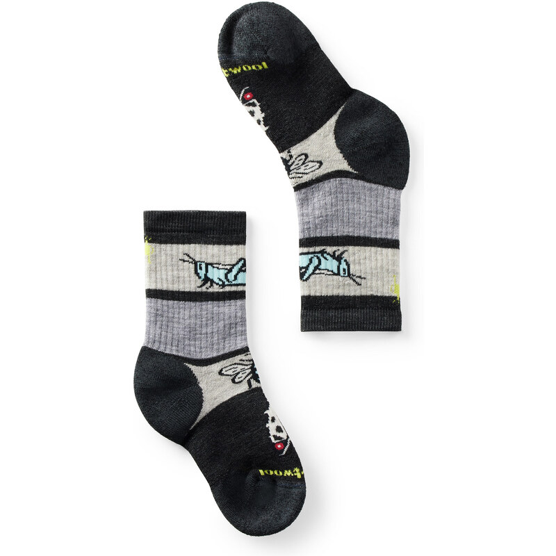 Smartwool K HIKE FC GARDEN BUGS PATTERN CREW charcoal