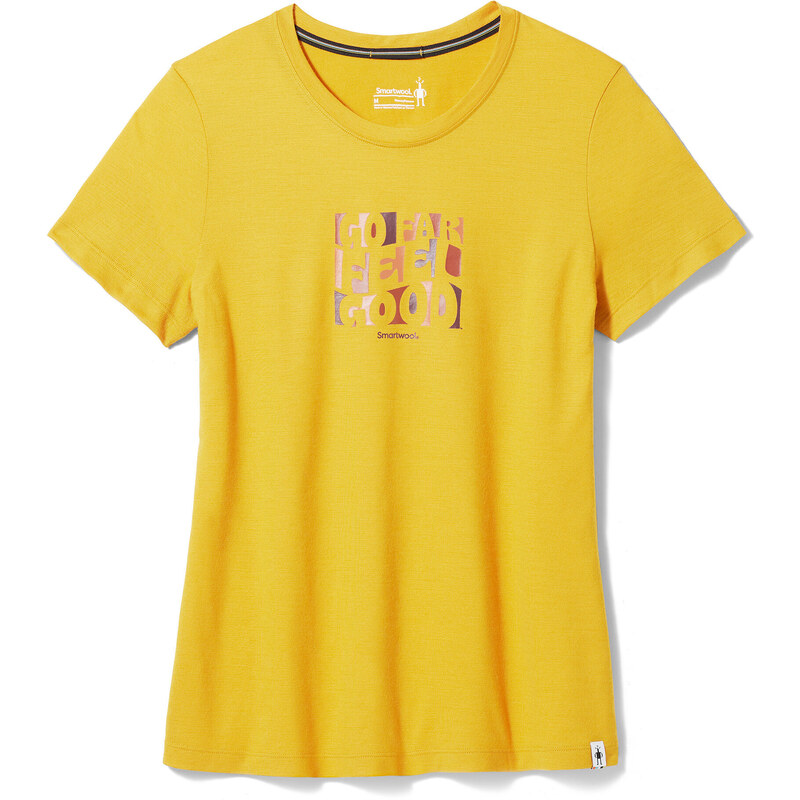 Smartwool W SWEET TRIP GRAPHIC SHORT SLEEVE TEE honey gold