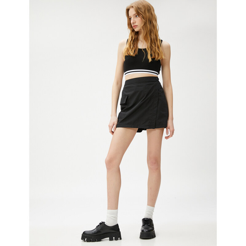 Koton Mini Shorts and Skirt with Cargo Pocket