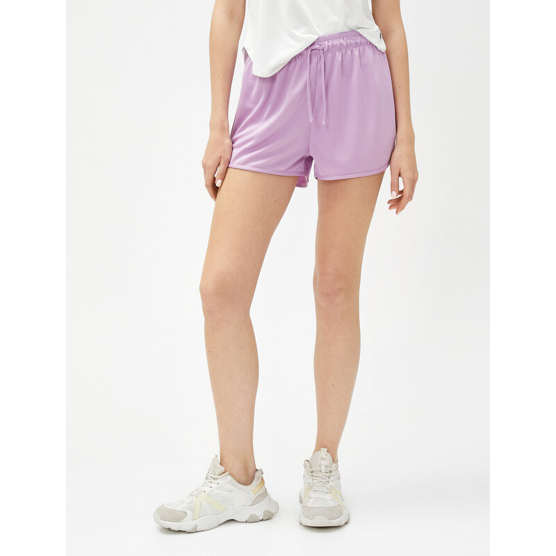 Koton Mini Sports Shorts with Tie Waist