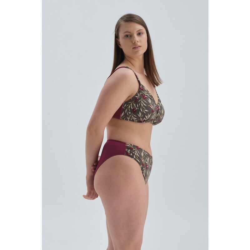 Dagi Damson Covered Compression High Waist Bikini Bottom