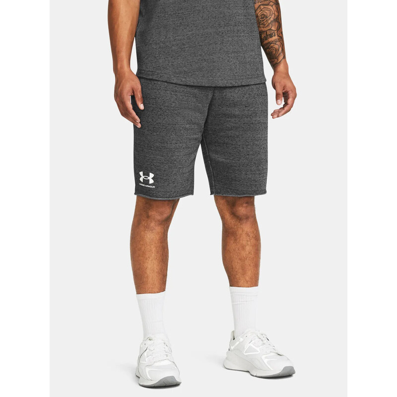 Kraťasy Under Armour RIVAL TERRY SHORT - tmavě šedé