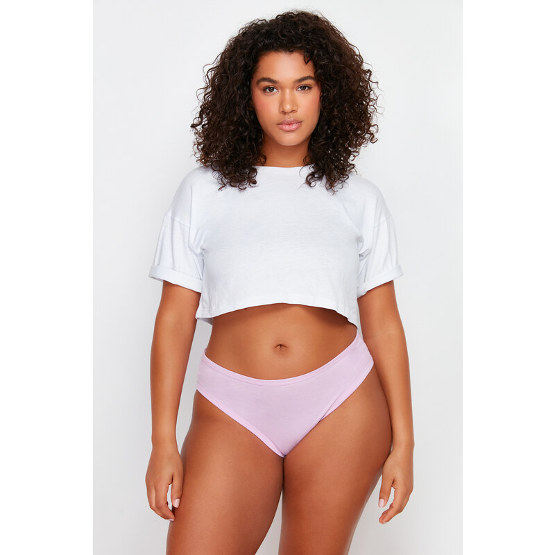 Trendyol Curve Lilac-Mint-Powder Packaged Panties