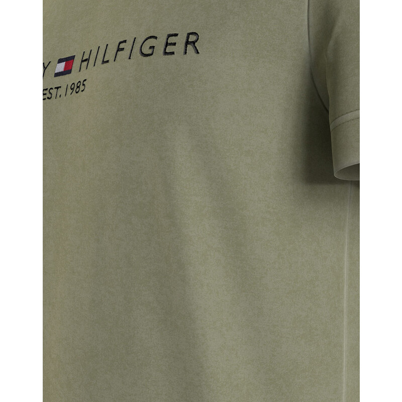 TOMMY HILFIGER GARMENT DYE TOMMY LOGO TEE