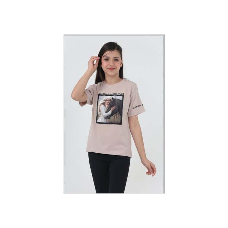 Pampella Dívčí tričko CREATE COOL / Růžová