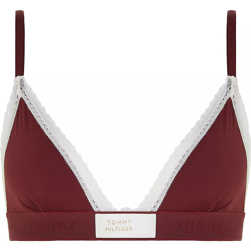 Dámská podprsenka UW0UW04750 VLP vínová - Tommy Hilfiger 90656418