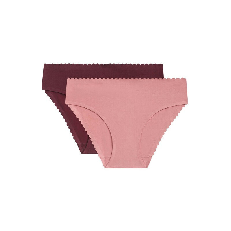 Dámské kalhotky 2 ks DIM BODY TOUCH MIDI BRIEF 2x - DIM - fialová