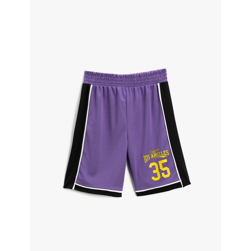 Koton Color Block Basketball Shorts