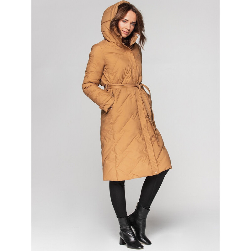 PERSO Coat BLH211015FX Béžová barva