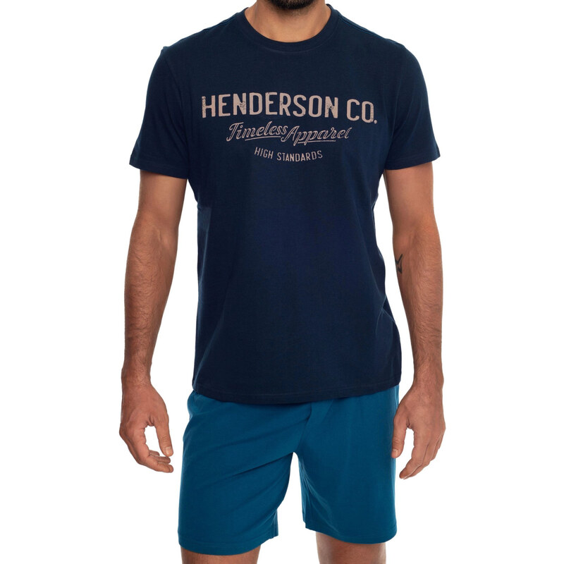 Pánské pyžamo 41286 Creed blue - HENDERSON