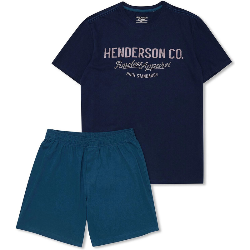 Pánské pyžamo 41286 Creed blue - HENDERSON