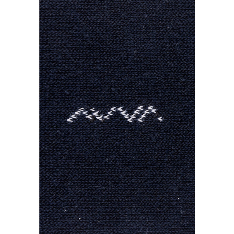 Avva Men's Navy Blue-Black Flat Shoes with Socks