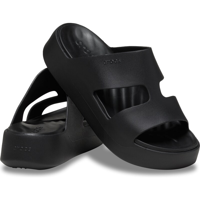 Dámské pantofle Crocs CLASSIC PLATFORM H-Strap černá