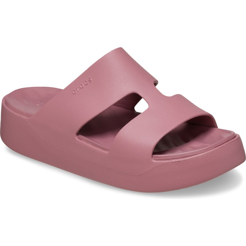 Dámské pantofle Crocs CLASSIC PLATFORM H-Strap růžová