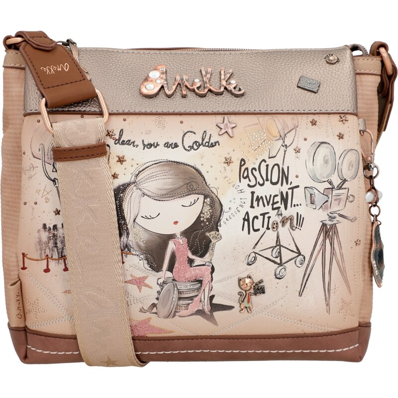 Anekke crossbody kabelka s oddíly Hollywood