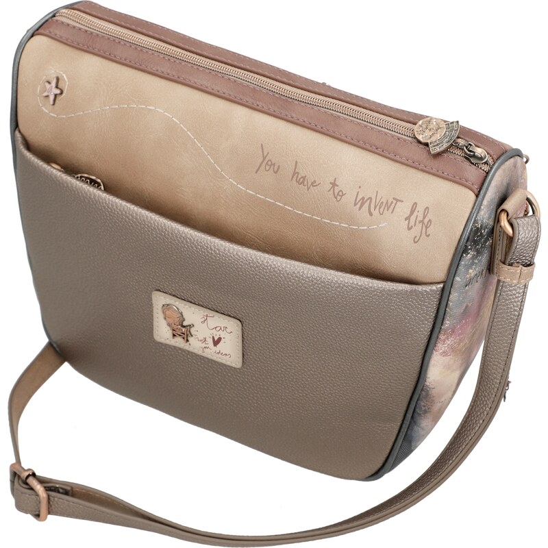 Anekke prostorná crossbody kabelka Stars