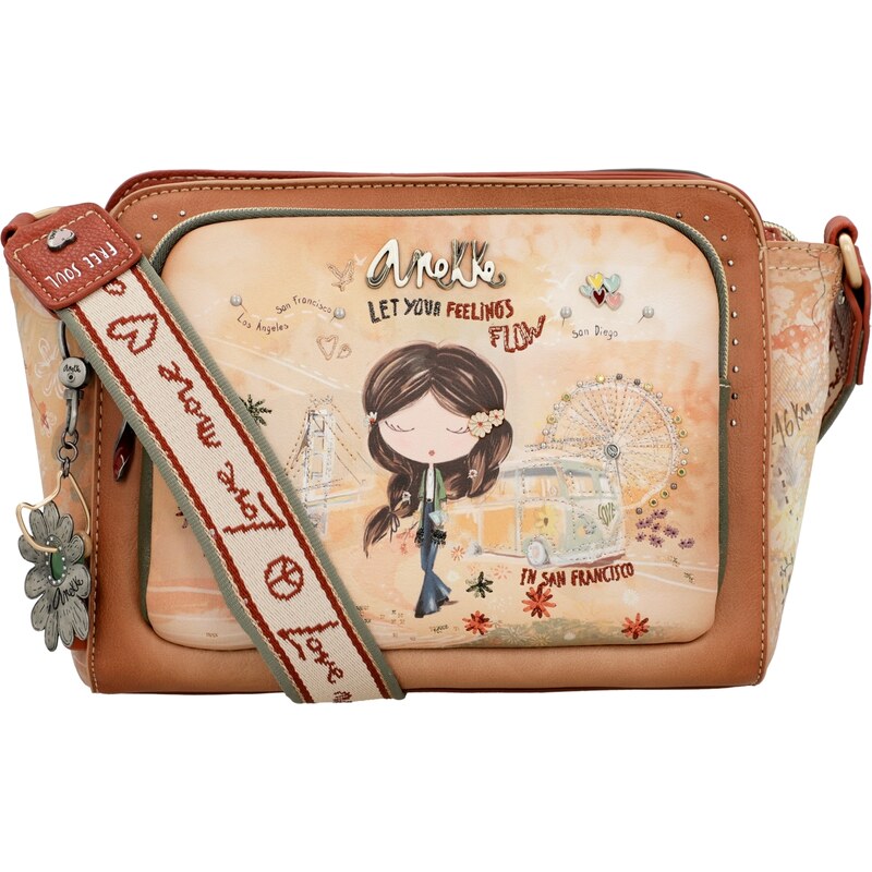 Dámská crossbody kabelka 38803-070 Anekke béžová