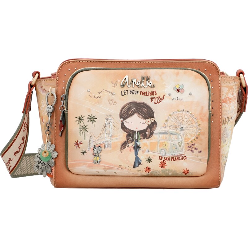 Dámská crossbody kabelka 38803-070 Anekke béžová