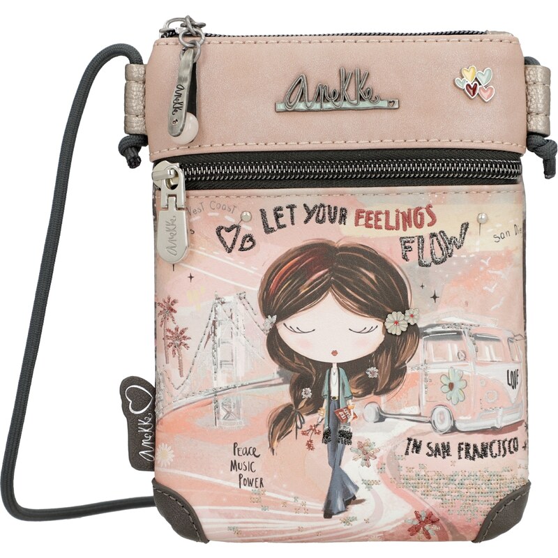 Anekke mini crossbody Peace & Love Pink