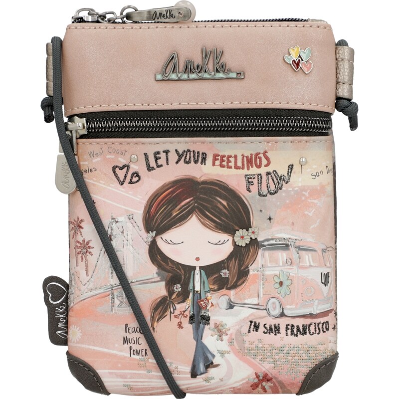 Anekke mini crossbody Peace & Love Pink