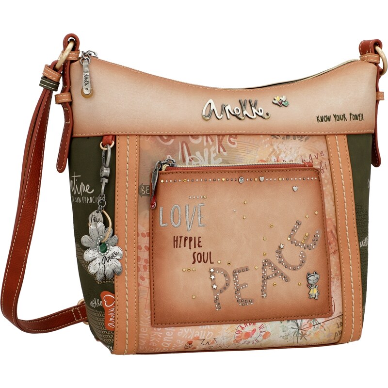 Anekke hobo crossbody kabelka Flower