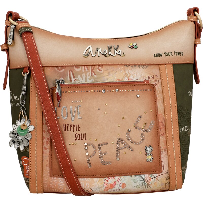 Anekke hobo crossbody kabelka Flower