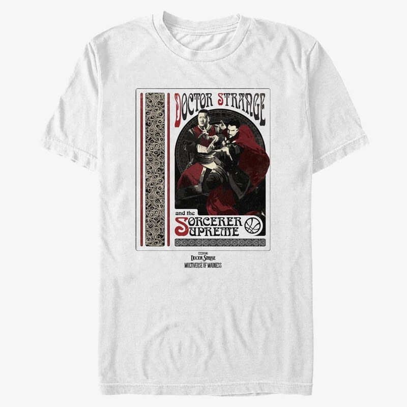 Pánské tričko Merch Marvel Doctor Strange in the Multiverse of Madness - Sorcerer Supreme Unisex T-Shirt White